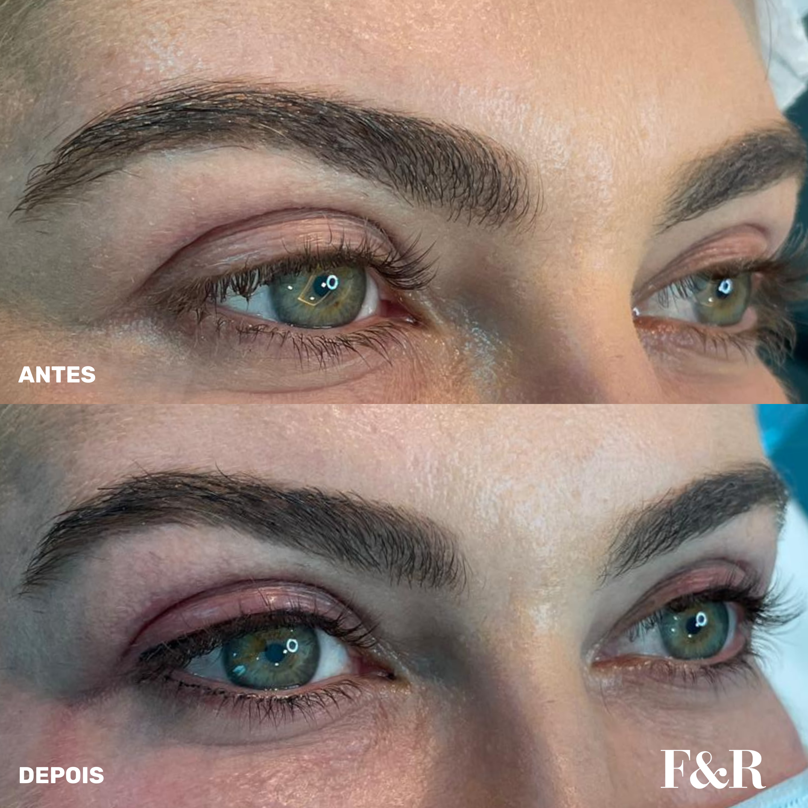 Delineado dos olhos — resultado