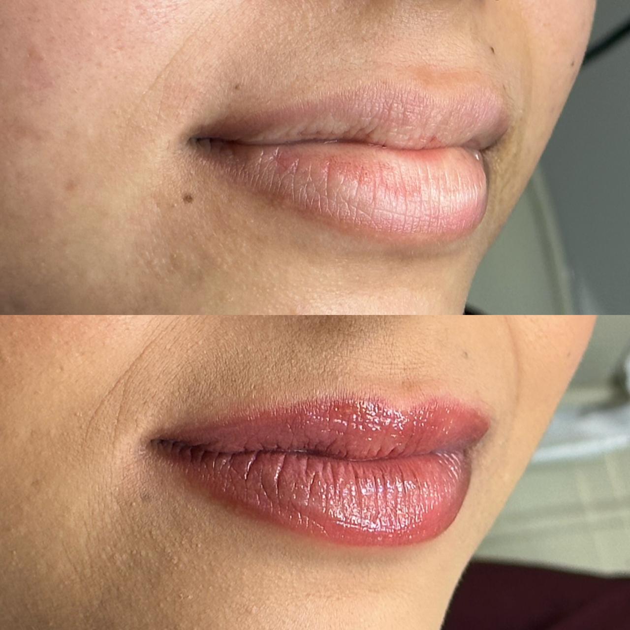 Micropigmentação labial — resultado